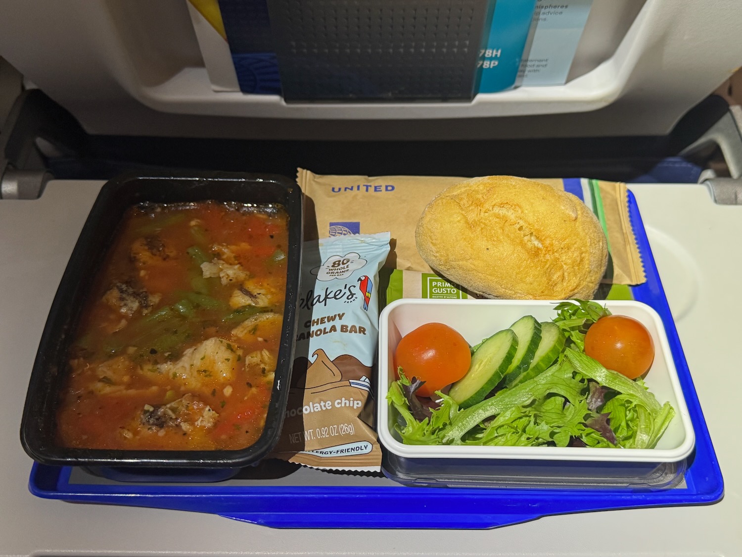 Gluten-Free Meal on United Airlines