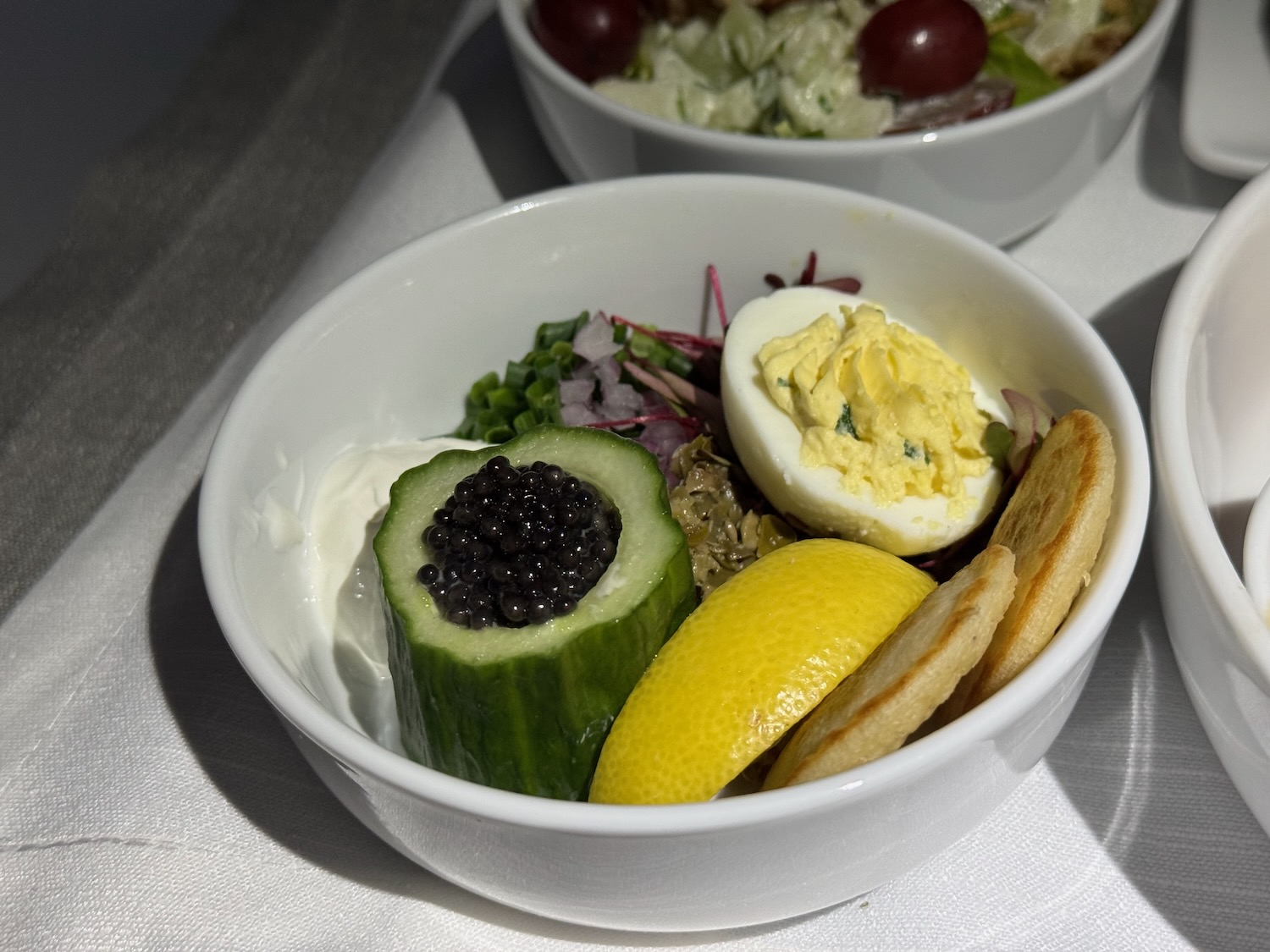 TravelWireDaily — I Tried Caviar In American Airlines Business Class