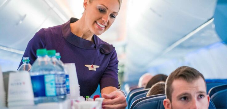 Delta beverage service short flights