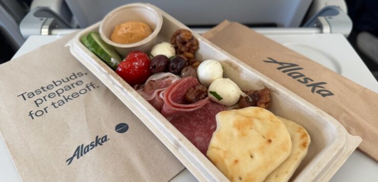Alaska Airlines antipasto platter