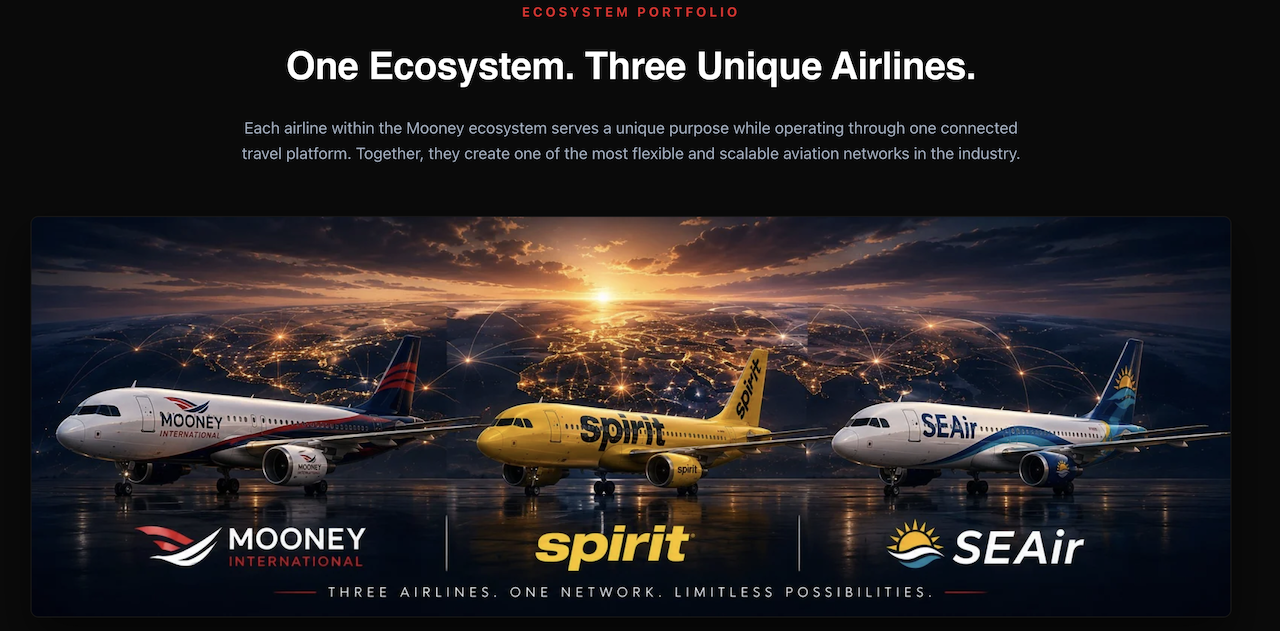 Spirit airlines under mooney international