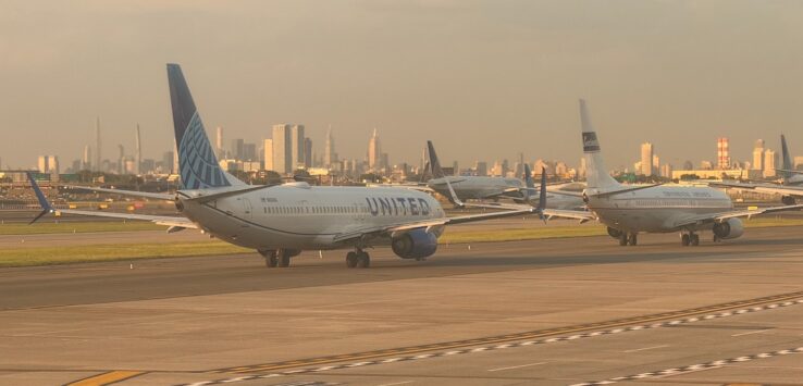 United Airlines drone Newark