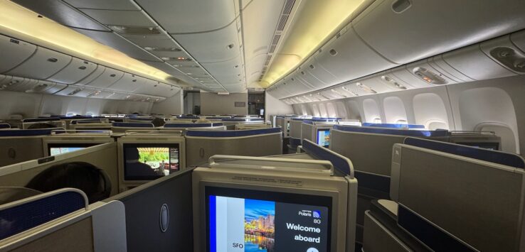 United Airlines domestic Polaris