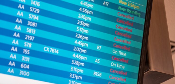 flight cancellation refund dot