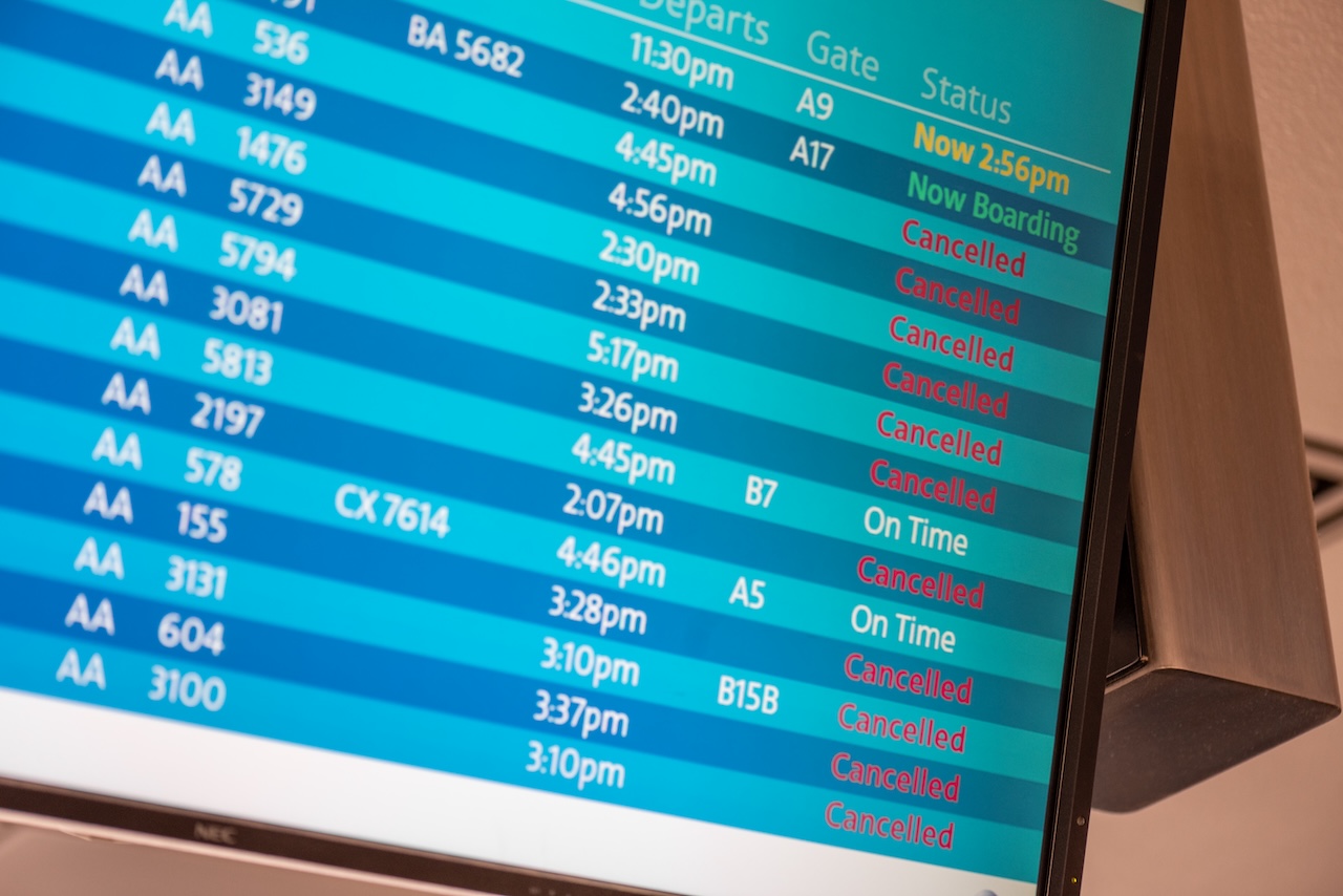 flight cancellation refund dot