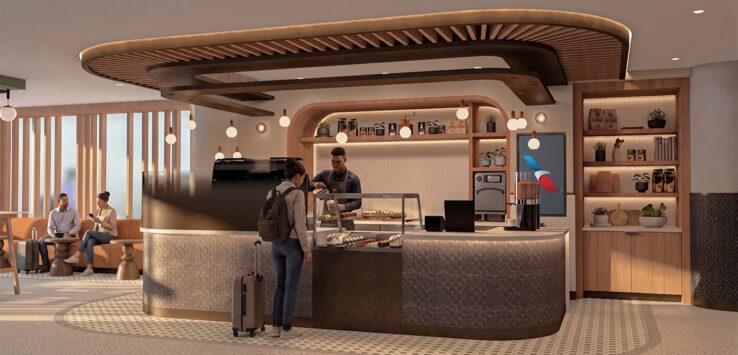 American Airlines JFK grab-and-go lounge