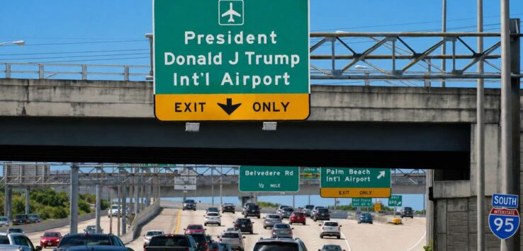United Airlines Trump airport free change