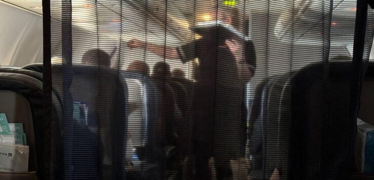 United flight attendants selling trips