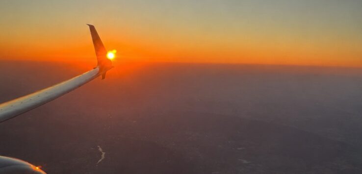 solar eclipse from a plane