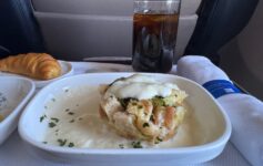 United Airlines First Class Breakfast