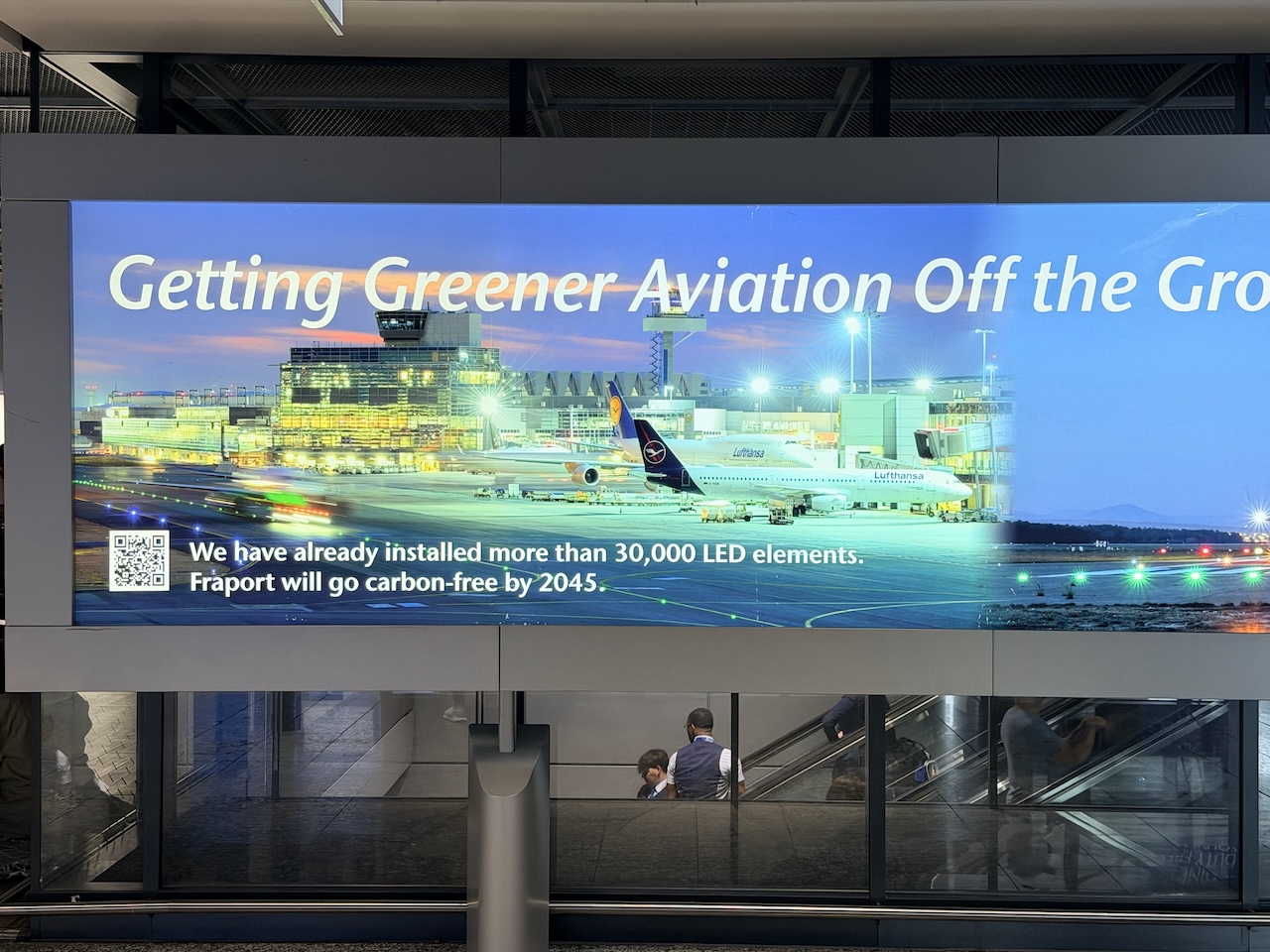 frankfurt airport green environmental signage